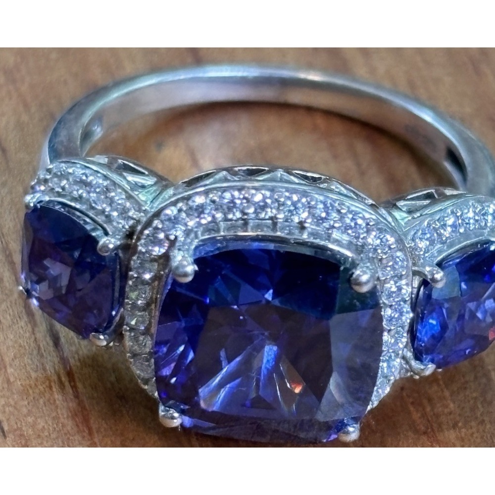 Victoria Wieck "Absolute" & Simulated Tanzanite Ring - Size 8.25